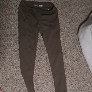 Carhartt Olive Brown High-Rise Work Leggings